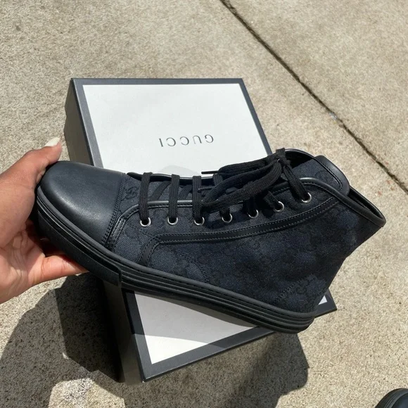 Gucci | Shoes | Real Designer Gucci Sneakers Used But In  display picture 1